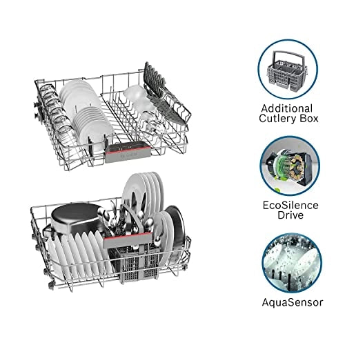 Bosch 13 Place Settings Dishwasher (SMS66GW01I, White)