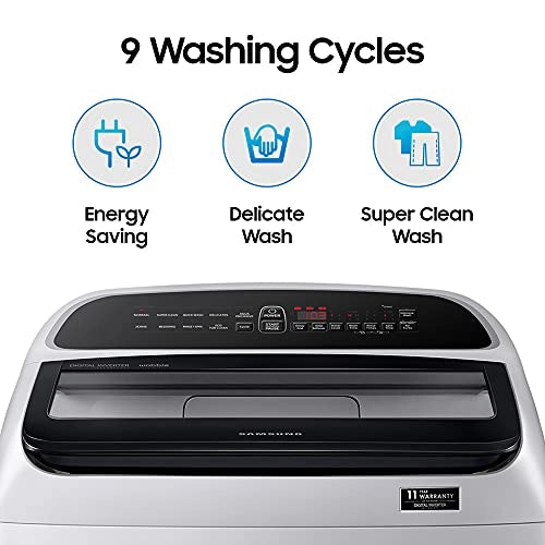 Samsung 10.0 Kg Fully-Automatic Top Loading Washing Machine Wooble Technology WA10T5260BY/TL (Lavender Gray)