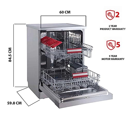 Toshiba 14 Place Settings (DW-14F1IN(S)-2, Silver)