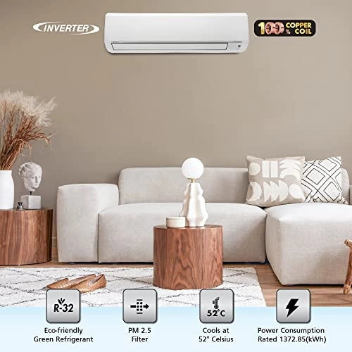 Daikin 2.02 Ton 4 Star, Inverter Split AC (Copper, PM 2.5, 2022, FTKL71U, White)