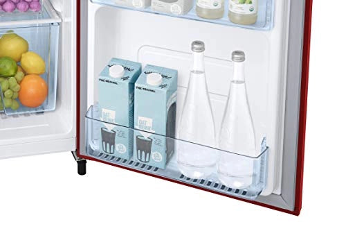 Samsung 192 L 2 Star Direct Cool Single Door Refrigerator (RR20A2Y1BRH/NL, Scarlet Red)