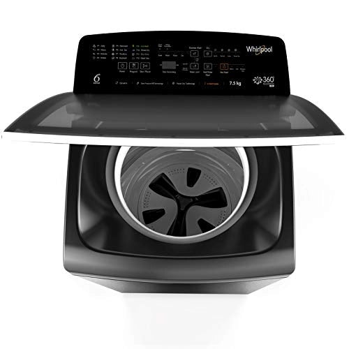 Whirlpool 9.5 kg Fully-Automatic Top Loading Washing Machine (360 BLOOMWASH PRO Heater Spray 9.5, Graphite, Heater)