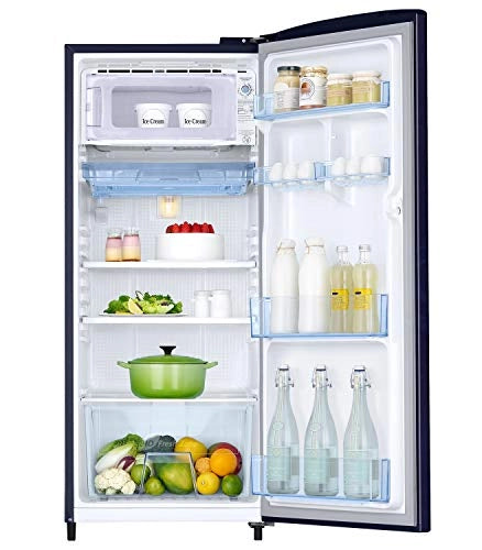 Samsung 192 L 1 Star Direct Cool Single Door Refrigerator (RR19A2YCA6U/NL, Mystic Overlay BLUE)