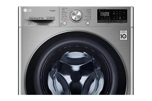 LG 9 கிலோ / 5 கிலோ இன்வெர்ட்டர் வைஃபை ஃப்ரண்ட் லோட் வாஷர் ட்ரையர் (FHD0905SWS, சில்வர் VCM, AI டைரக்ட் டிரைவ், நீராவியுடன் கூடிய வாஷர் ட்ரையர்)