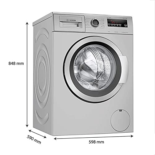 Bosch 7 kg 5 Star Inverter Touch Control Fully Automatic Front Loading Washing Machine with In - built Heater (WAJ2416SIN, Silver)