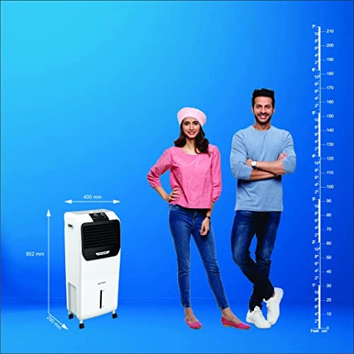 Crompton Jedi PAC Air Cooler- 35L, with Honeycomb pads, White & Black