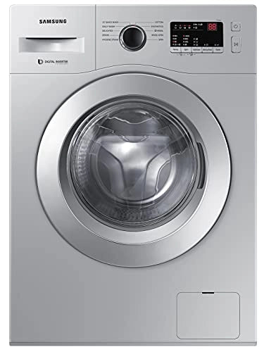 Samsung 6.0 Kg Inverter 5 star Fully-Automatic Front Loading Washing Machine (WW60R20GLSS/TL, Silver, Hygiene steam)