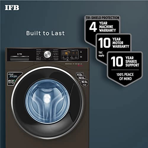 IFB 8kg 5-Star Front Load Washer 2X Power Dual Steam (SENATOR MXS 8012, Mocha, Hard Water Wash)