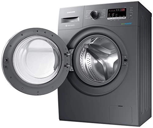 Samsung 6.5 Kg Inverter 5 star Fully-Automatic Front Loading Washing Machine (WW66R22EK0X/TL, Inox Grey, Hygiene steam)