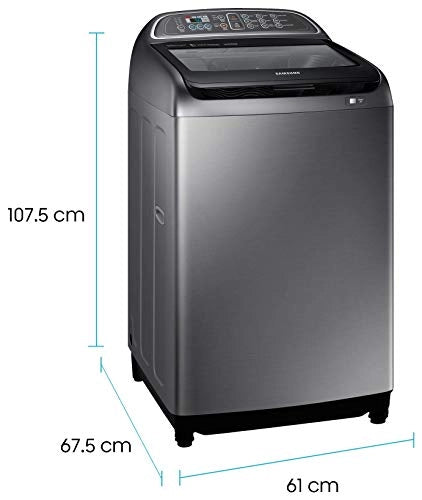 Samsung 11 Kg Inverter 5 star Fully-Automatic Top Loading Washing Machine (WA11J5751SP/TL, Silver, Wobble Technology)
