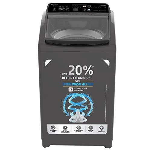Whirlpool 7 kg 5 Star Fully-Automatic Top Loading Washing Machine (WHITEMAGIC ELITE 7.0, Grey, Hard Water Wash)