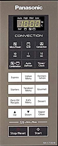 Panasonic 23L Convection Microwave Oven(NN-CT36HBFDG,Black, 360?? Heat Wrap) with Starter Kit