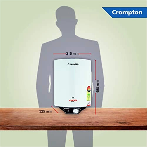 Crompton Arno Neo 10-L 5 Star Rated Storage Water Heater with Advanced 3 Level Safety (White)