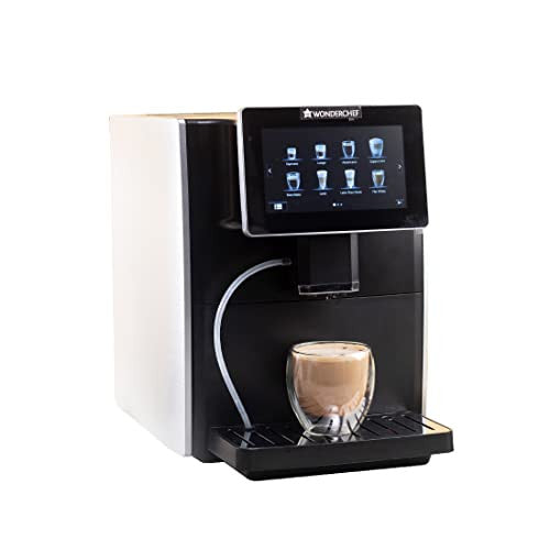 Wonderchef Regalia Fully Auto Coffee Machine | 7 Display | Americano, Cappuccino, Latte | 19 bar pressure