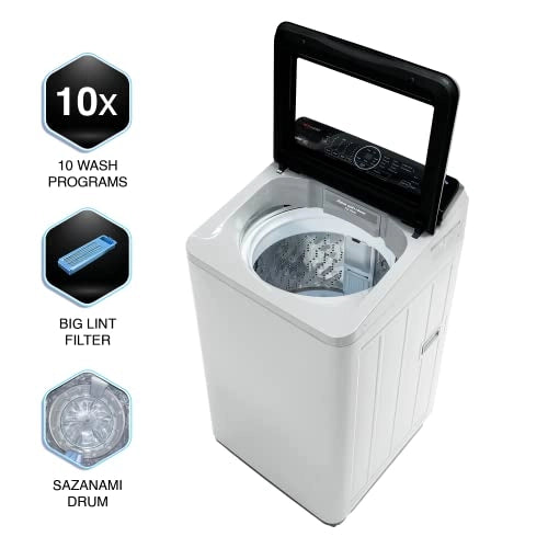 Panasonic 7 Kg Wifi Built-In Heater Fully-Automatic Top Loading Smart Washing Machine (NA-F70AH10MB, Works with Alexa)