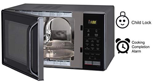 LG 21 L Convection Microwave Oven (MC2146BG, Glossy Black, With Starter Kit)