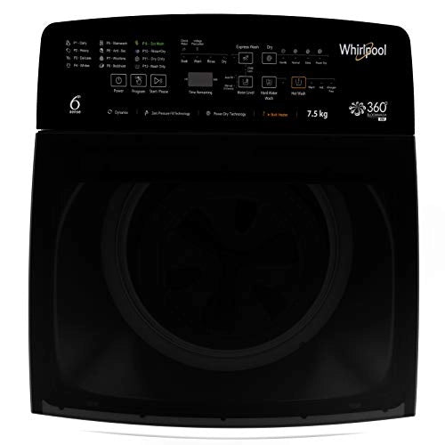 Whirlpool 7.5Kg 5 Star Fully-Automatic Top Loading Washing Machine with Heater (360 BLOOMWASH PRO (540) H 7.5, Graphite)