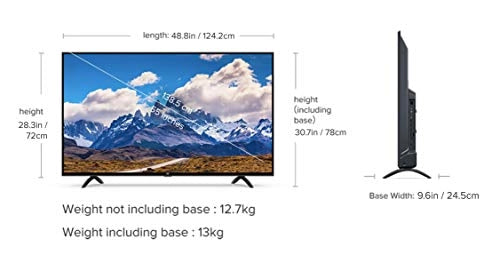 Mi 138.8 cm (55 Inches) 4K Ultra HD Android Smart LED TV 4X (Black)