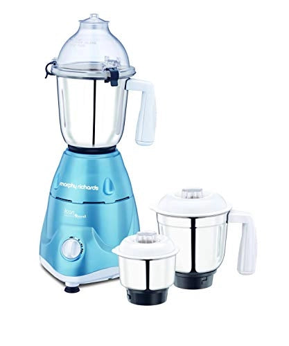 Morphy Richards Icon DLX 1000-Watt Food Processor, Silver
