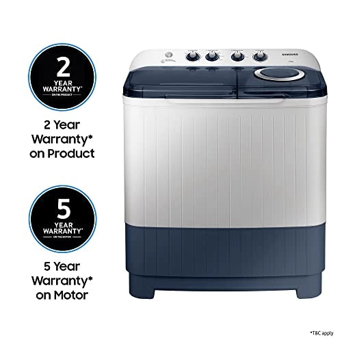 Samsung 7.5 kg Semi-Automatic Top Loading Washing Machine (WT75M3200LL/TL, Light Grey, Air turbo drying)