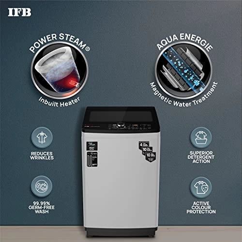 IFB 8 KG Fully-Automatic Top Load Washing Machine (TL-SDSS 8.0KG AQUA,Silver)