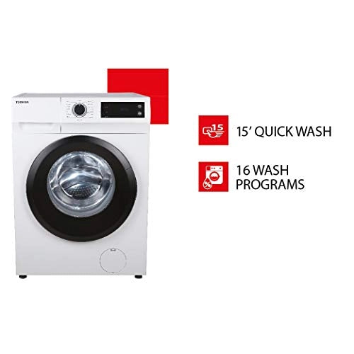 TOSHIBA 7 kg Fully -Automatic front loading washing machine (TW-BJ80S2-IND_WHITE)