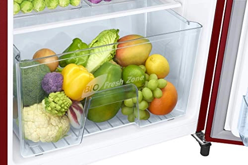 Samsung 192 L 2 Star Direct Cool Single Door Refrigerator (RR20A2Y1BRH/NL, Scarlet Red)