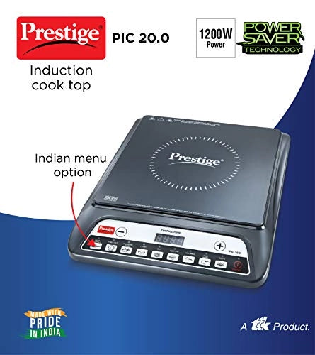 Prestige PIC 20 Induction Cooktop with Push button (Black)