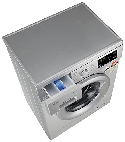 LG 7 Kg 5 Star Inverter Touch Control Fully-Automatic Front Load Washing Machine with Heater (FHM1207SDL, Silver)