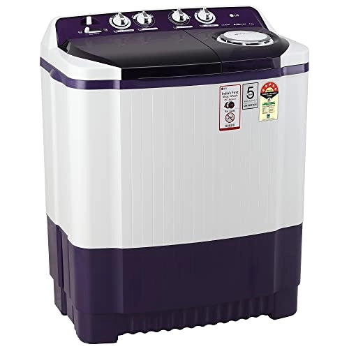 எல்ஜி 7.5 கிலோ 5 ஸ்டார் செமி-ஆட்டோமேட்டிக் டாப் லோடிங் வாஷிங் மெஷின் (P7525SPAZ, பர்பிள், ரோலர் ஜெட் பல்சேட்டர்)
