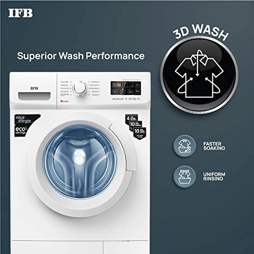 IFB 7 Kg 5 Star Front Load Washing Machine 2X Power Dual Steam (NEO DIVA VXS 7010, White, Hard Water Wash )