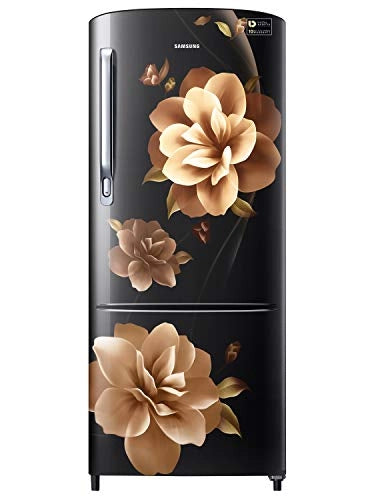 Samsung 192 L 3 Star inverter Direct Cool Single Door Refrigerator (RR20A272YCB/NL, Camellia Black)