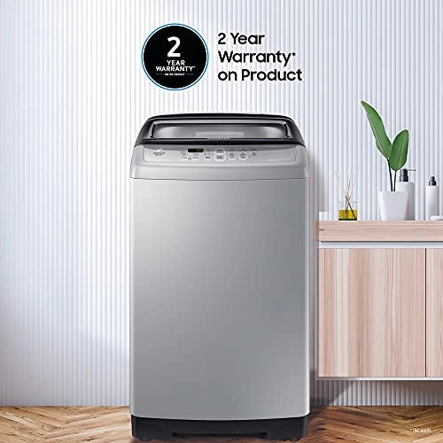 Samsung 6.5 kg Fully-Automatic Top Loading Washing Machine (WA65A4002VS/TL, Imperial Silver, Diamond Drum)