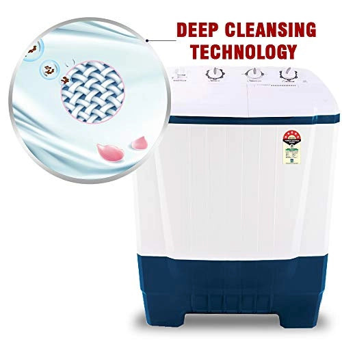 Onida 7 Kg 5 Star Semi-Automatic Top Loading Washing Machine (S70OIB, White)