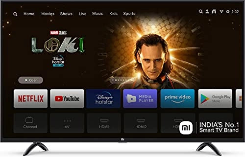 Mi 108 cm (43 Inches) 4K Ultra HD Android Smart LED TV 4X (Black)