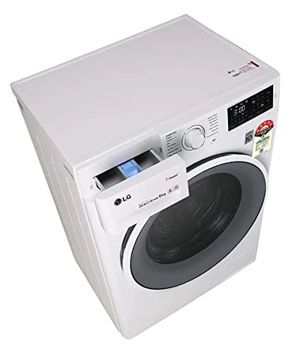 எல்ஜி 6.0 கிலோ 5 ஸ்டார் இன்வெர்ட்டர் முழு தானியங்கி முன் ஏற்றுதல் வாஷிங் மெஷின் (FHT1006ZNW, வெள்ளை, 6 மோஷன் டைரக்ட் டிரைவ்)