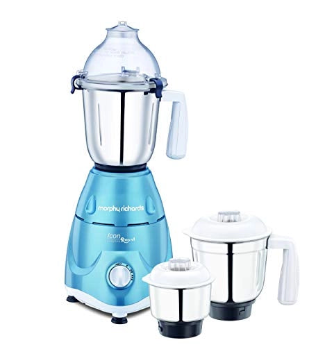 Morphy Richards Icon DLX 1000-Watt Food Processor, Silver