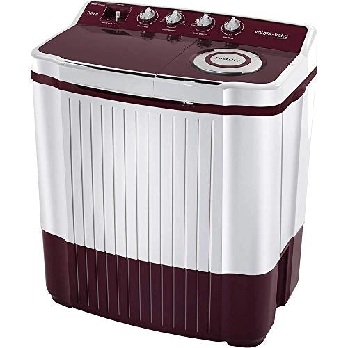 VOLTAS BEKO 7 Kg 5 Star Semi-Automatic Top Loading Washing Machine WTT70ALIM (Burgundy)