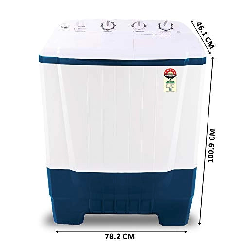 Onida 7 Kg 5 Star Semi-Automatic Top Loading Washing Machine (S70OIB, White)