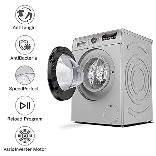 Bosch 8 kg 5 Star 1200RPM INVERTER TOUCH CONTROL Fully Automatic Front Load with Heater Silver (WAJ2426PIN)