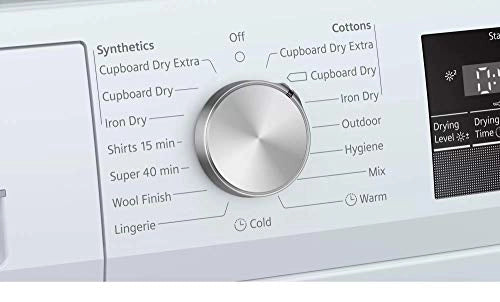 Siemens 7 kg Fully Automatic Front Loading Dryer (WT46N203IN, White)