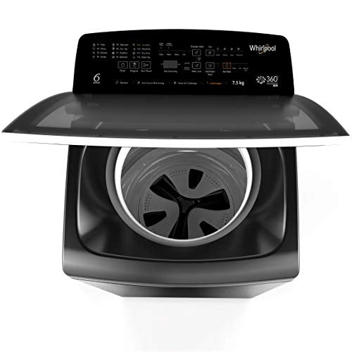 Whirlpool 7.5 kg 5 Star Inverter Fully-Automatic Top Load Washing Machine with Heater(360 Bloomwash PRO INV H, Graphite)