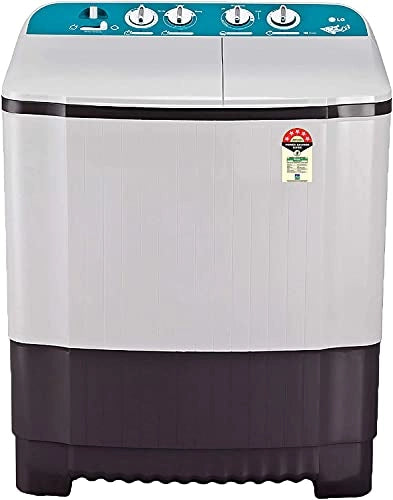 எல்ஜி 6 கிலோ 5 ஸ்டார் செமி-ஆட்டோமேட்டிக் டாப் லோடிங் வாஷிங் மெஷின் (P6001RGZ, டார்க் கிரே, ரோலர் ஜெட் பல்சேட்டர்), பெரியது