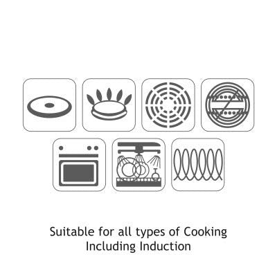 Alda Fry Pan Nero Triply Stainless Steel Non-Stick