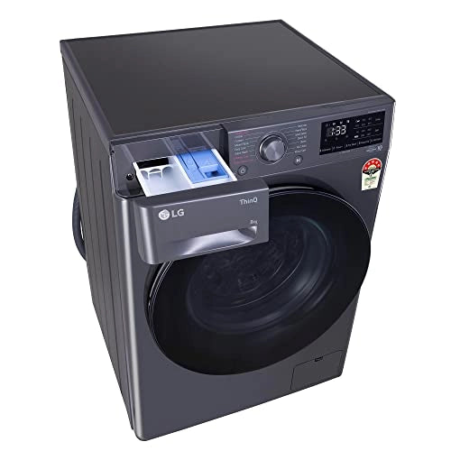 LG 8 Kg 5 Star Inverter Wi-Fi Fully-Automatic Front Loading Washing Machine with Heater (FHP1208Z5M, Middle Black)