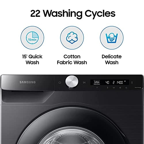 Samsung 8 Kg 5 Star AI Control & Wi-Fi, Fully-Automatic Front Loading Washing Machine (WW80T504DAB1TL, Digital Inverter)