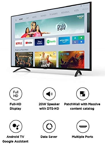 Mi 108 cm (43 Inches) Full HD Android Smart LED TV 4A PRO (Black)
