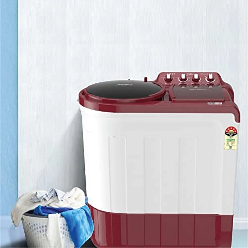 Whirlpool 8.5 Kg 5 Star Semi Automatic Top Loading Washing Machine(ACE 8.5 SPERSOAK, CORAL RED, 5YR)