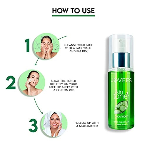 Jovees Herbal Cucumber Skin Toner Spray For Face 200ml
