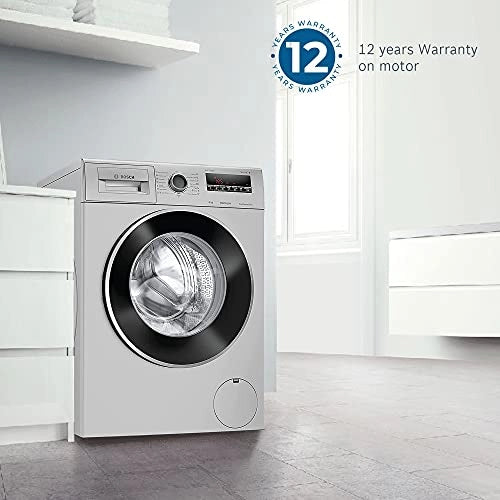 Bosch 8 kg 5 Star 1400RPM INVERTER TOUCH CONTROL Fully Automatic Front Load with Heater Silver (WAJ28262IN)